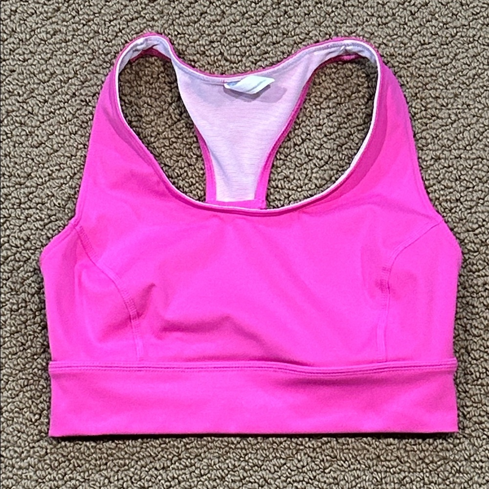 Free People Movement Synergy Sports Bra size XS Hot Pink Activewear Gym Fitness